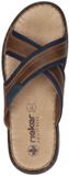Rieker Slipper 25182-14 Blauw Bruin
