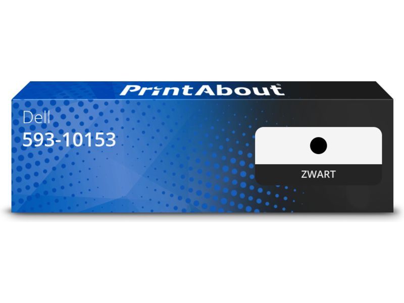 PrintAbout Toner 593-10153 (RF223) Zwart geschikt voor Dell