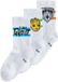 Next - Jongens - 3 Paar katoenrijke sportsokken met ribbels - Wit