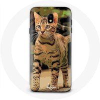 Maniacase Hoesje voor Samsung Galaxy J5 2017 Bengaals kattenras cartoon