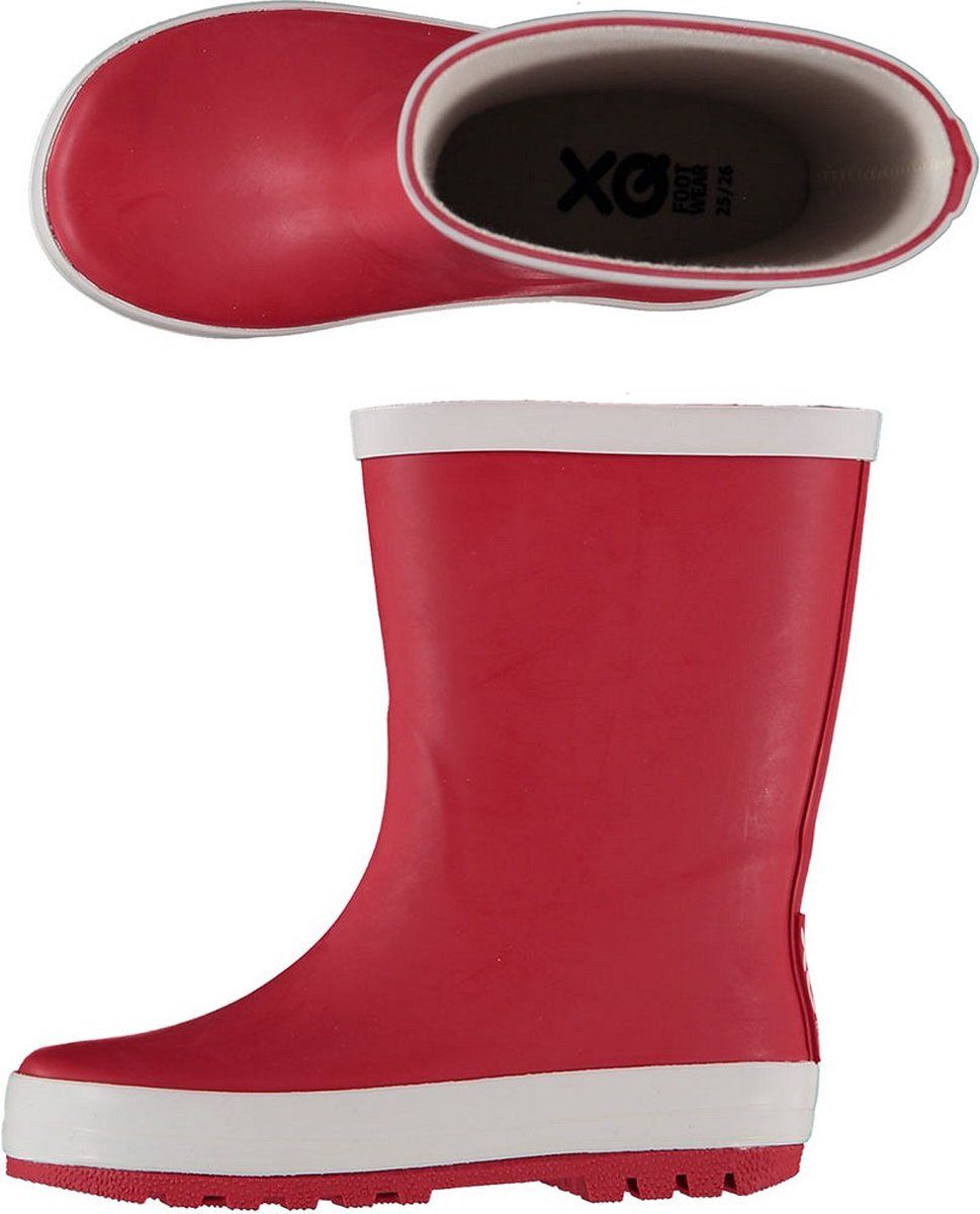 XQ Footwear Regenlaarzen Kinderen Rood Maat 33/34