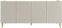 Vente-unique Buffetkast met 4 deurtjes - Beige - NORSIM