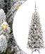 vidaXL Kunstkerstboom Wit 120 cm PVC en plastic en staal en PE