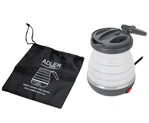 Adler AD 1279 - 0.6L Electric Kettle - Black & White