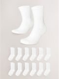 Next - Heren - Essential set van 12 paar sportsokken - Wit