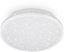 Briloner Acorbus Plafondlamp LED Effet ciel étoilé IP44 15W Ø28 cm Blanc