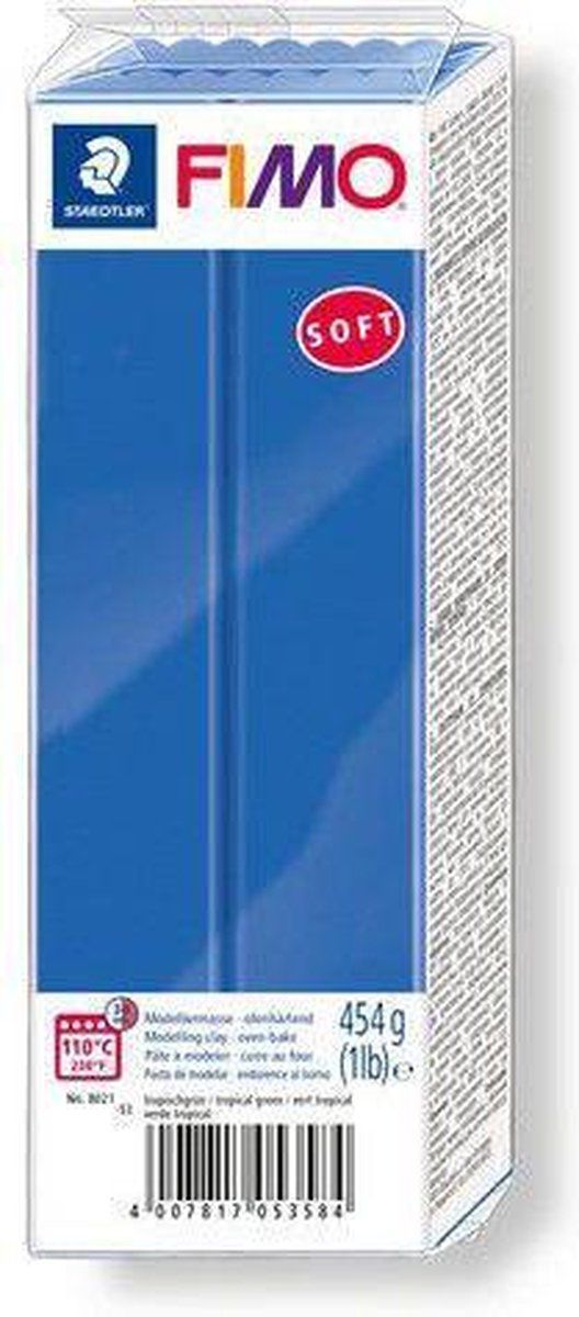 Fimo Soft Boetseerklei 454 g Briljantblauw 8021-33