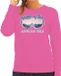 Bellatio Decorations Apres ski sweater voor dames - Queen of the apres ski - roze - M