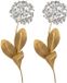Unyqoos® Set van twee metalen wanddecoraties met hortensiemotief