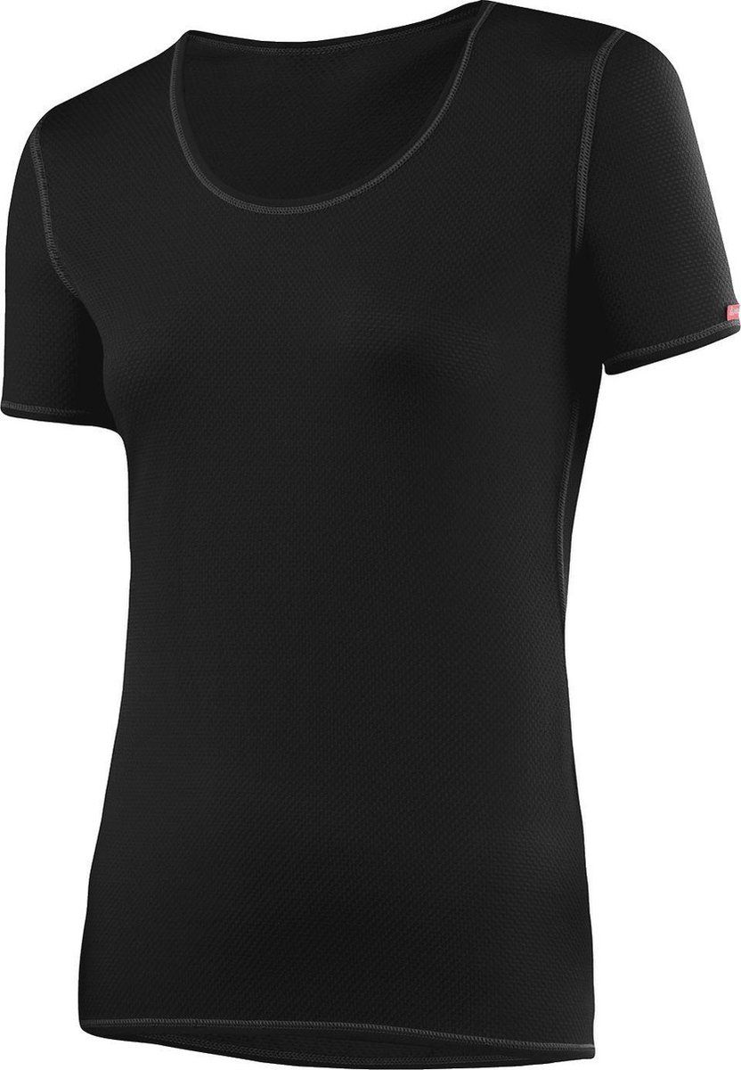 Löffler Sportshirt S/s Transtex Dames Polypropyleen Zwart Mt 46