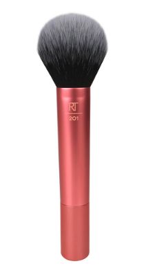 Real Techniques Powder Brush - Powder Brush - Rounded - Fluffy - Synthetic - Black/Pink