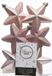 Decoris kersthangers - 6 stuks - 7.5cm - kunststof - lichtroze