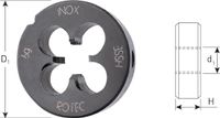 Rotec HSSE/INOX Ronde Snijplaat DIN 223 Metrisch M24