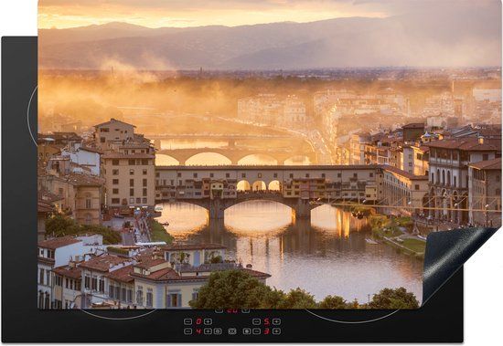 KitchenYeah® Inductie beschermer 77x51 cm - Florence - Inductiebeschermer voor Inductie Kookplaat - Multicolor