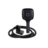 DIN-9021 Cofan Kit de douche | Couleur noire | Poignée + Flexo + Support