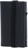 TRU VIRTU Kaarthouder Click & Slide Strap Edge Wallet Nappa Black Black / Black Zwart