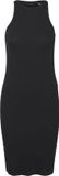 VERO MODA VMCHLOE Dames Jurk - Zwart - Maat S - Mouwloos - Kniehoogte - Casual