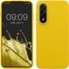 kwmobile hoesje geschikt voor OnePlus Nord 5 - Hoesje met siliconen coating - Smartphone case in stralend geel