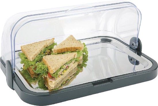 APS Koelbare buffetvitrine - Zwart - 44x32x20.5cm