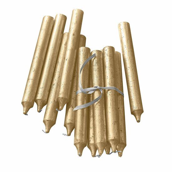 LOBERON Kaars set van 20 Lysarion goudkleurig