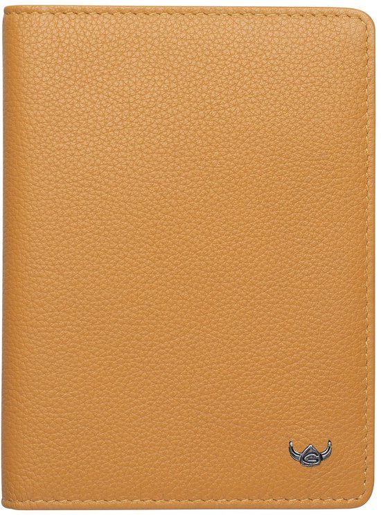 Golden Head Leren identiteitskaarthoesje Madrid RFID Protect Ausweisetui 4480 Senfgelb