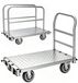 Chariot plateforme 3-en-1, 100x60 cm, pliable, capacité de charge 500 kg, roues en matériau TPR