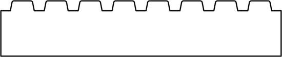 Merkloos Tuindeco Vlonderplank Red Class Wood 2,8x14,5x400 cm