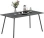 Outsunny Tuintafel - Staal - 150x80x74cm - Grijs