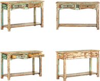 vidaXL Wandtafel 120x40x75 cm massief gerecycled hout