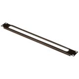 Conteg 26205086 19 inch Kabelgeleiding voor patchkast 1 HE Zwart