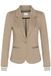 KAFFE Blazer pour femmes à un bouton, revers, coupe ajustée, poignets côtelés, blazer pour femmes