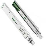 GTV H45 Schuifladenrails - 45,3 x 250 mm - Sterk verzinkt staal - Soft-Close railsysteem - Telescopische rail kogelgeleiding - Belastbaar tot 30 kg 1 set = 2 stuks