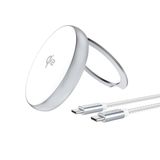 4smarts Qi2 Universeel Zilver USB Draadloos opladen Snel opladen Binnen