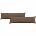 vidaXL - Coussin d'assise - 2 pièces - Tissu - Marron - 145 x 40 cm