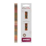 KnitPro 15 cm x 2,25 mm Symfonie Dubbele Puntige Naalden, Multi-Color, Paars