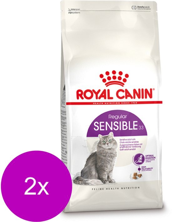 Royal Canin Fhn Sensible 33 - Kattenvoer - 2 x 10 kg