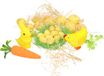 Koopman International Oeufs de Pâques - 20 pièces - incl. lapin de Pâques - poussin de Pâques - jaune