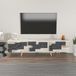 Hanah Home Stijlvolle tv-standaard, wit & marmer, 160 cm x 45 cm x 35 cm, 100% melamine gecoat deeltjesbord, 18 mm dik, modern design voor woonkamer en entertainment