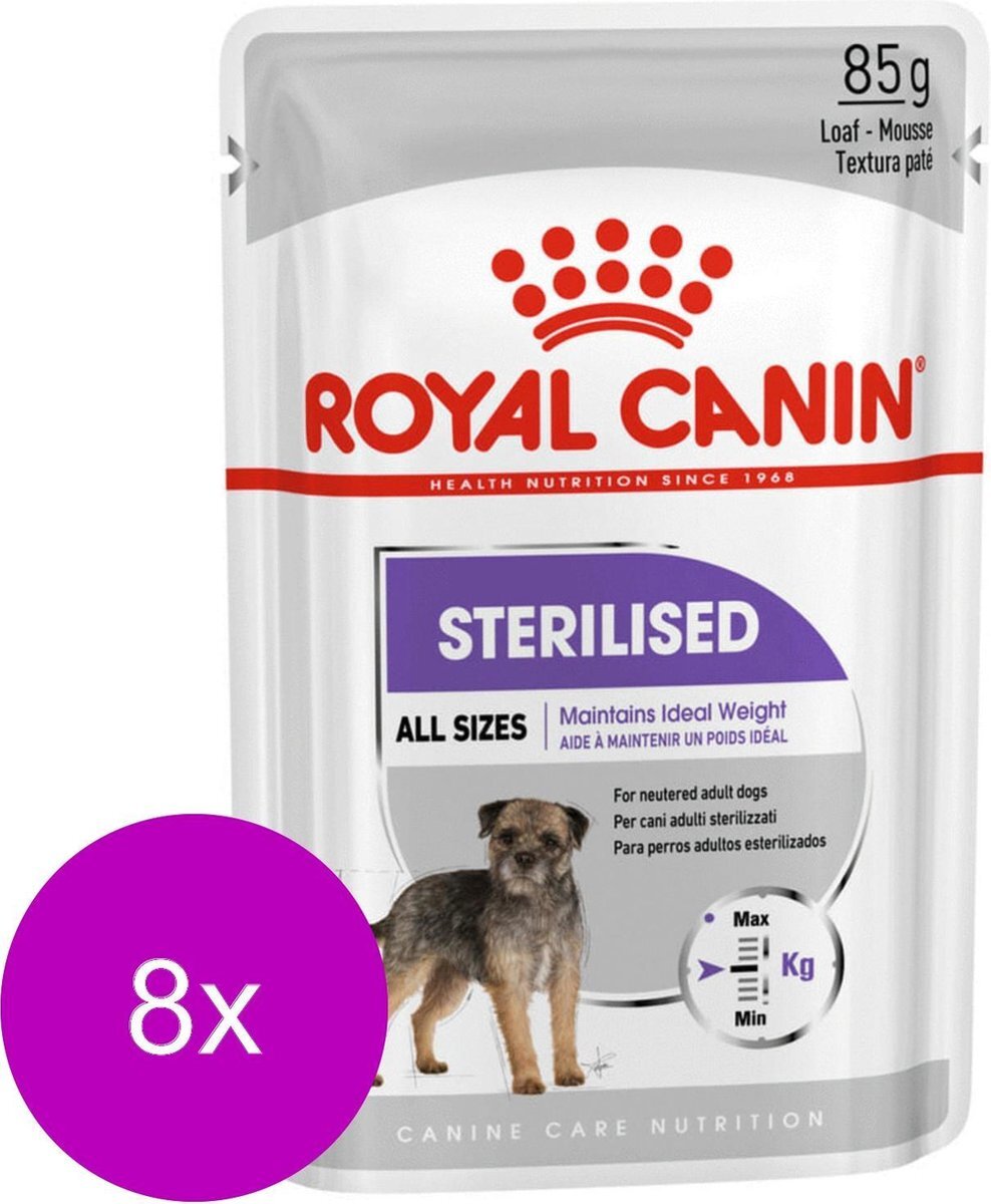 Royal Canin Ccn Sterilised Wet - Hondenvoer - 8 x 12x85 g