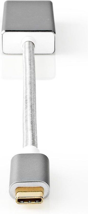Nedis USB-C Adapter - USB-C Male - Mini DisplayPort Female - 0.20 m - Zilver