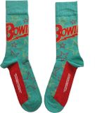 David Bowie - Stars Outline Sokken - EU 40-45 - Groen