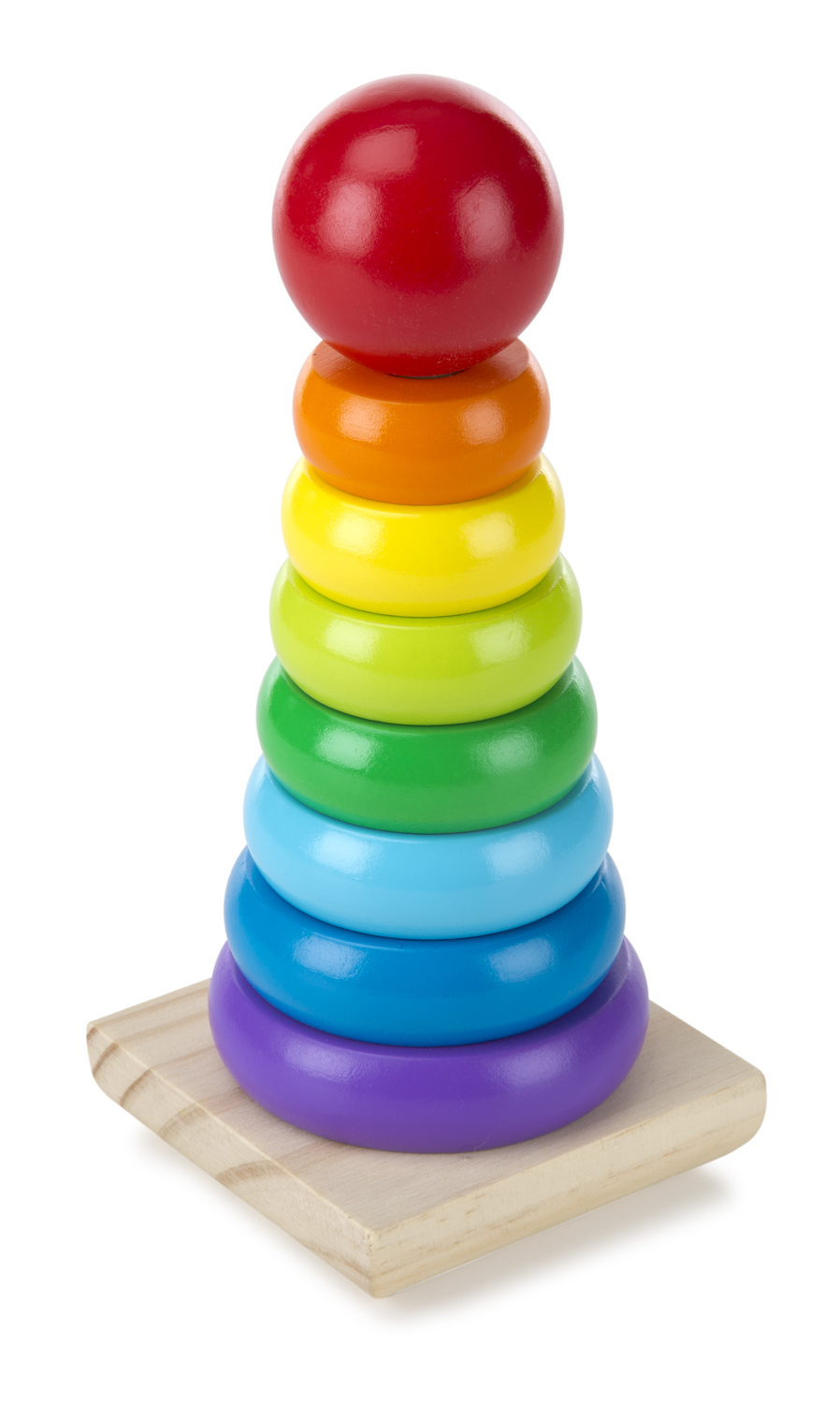 MELISSA & DOUG Houten Stapelaar Regenboog kleuren