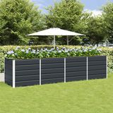vidaXL Plantenbak Antraciet 240 x 80 x 75 cm Staal
