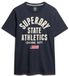 Superdry Vintage Athletic Essential Grafisch T-shirt Heren Blauw S