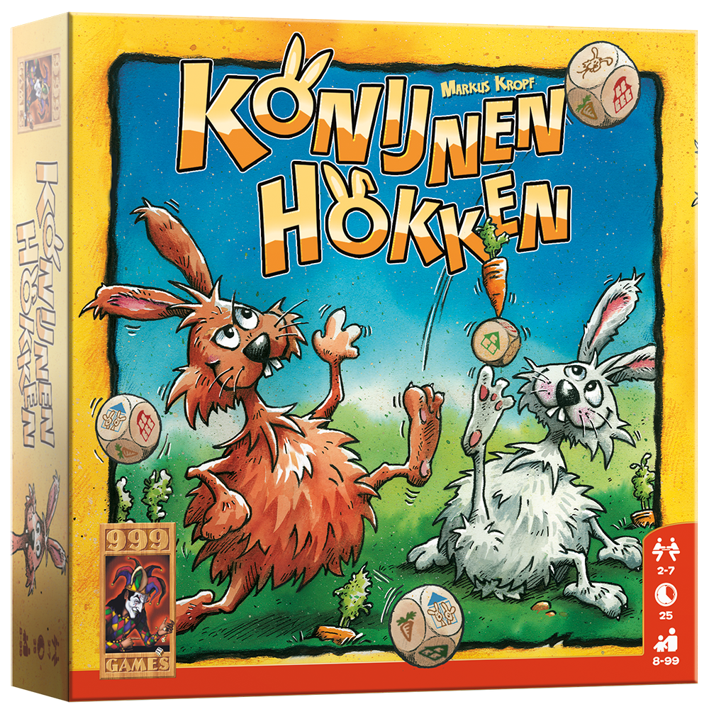 999 Games Konijnen Hokken - Dobbelspel
