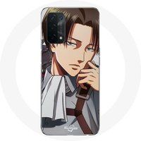 Maniacase Hoesje voor Oppo A74 5G Manga Attack of the Titans Levi Ackerman Poster