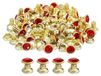 Rivets en cristal, couleur or, 6 mm, 50 pièces, adapté aux projets de cuir faits maison