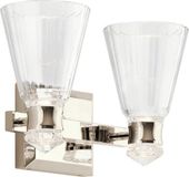 Kichler Kayva LED Wandlamp | 12W | 3000K | 1250Lm | IP44 | Gepolijst Nikkel