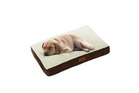 Ellie-Bo XL Hondenbed voor 106,7 cm hondenkooi/krat - bruin faux suède/schapenvacht