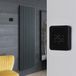 Hudson Reed Radiateur design électrique vertical sans fluide - anthracite | 178,4cm x 59cm - 3000 Watt | thermostat WiFi lumineux | Revive Ardus